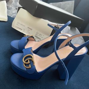 Gucci Marmont Block Heel Sandal